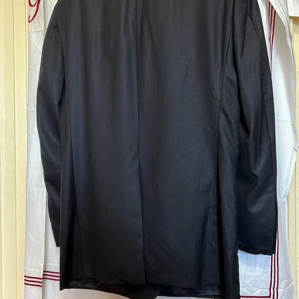 HICKEY FREEMAN Blazer/ suit jacket dark grey with pattern ( photo) excellent - Picture 8 of 13